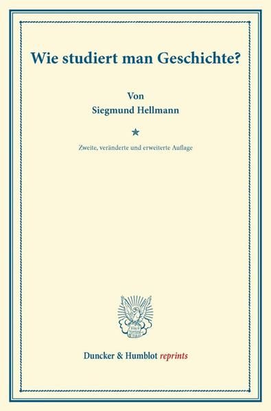 Produktbild: Wie studiert man Geschichte?