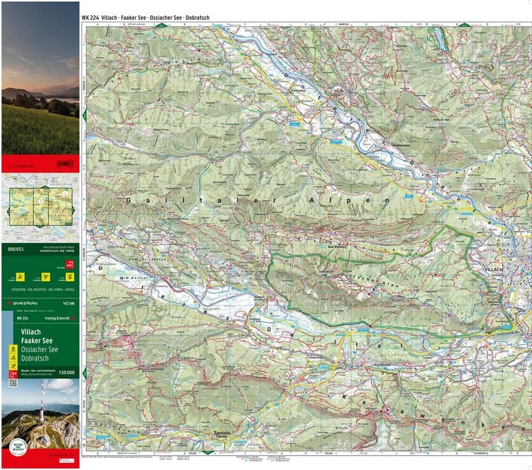 Produktbild: freytag & berndt Wanderkarte WK 224 Villach - Faaker See, Ossiacher See - Dobratsch 1:50.000
