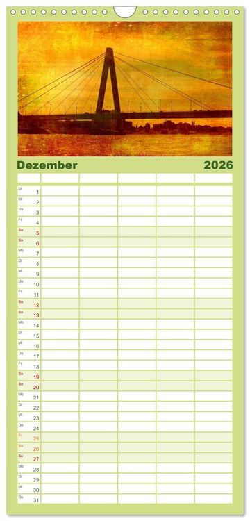 Produktbild: Familienplaner 2026 - K&ouml;ln mit 5 Spalten (Wandkalender, 21 x 45 cm) CALVENDO