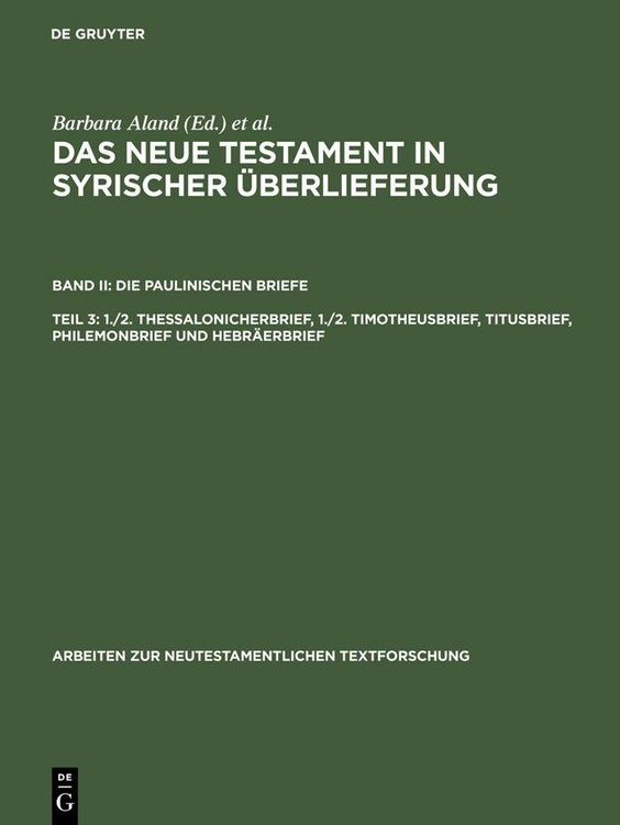 Produktbild: 1./2. Thessalonicherbrief, 1./2. Timotheusbrief, Titusbrief, Philemonbrief und Hebr&auml;erbrief
