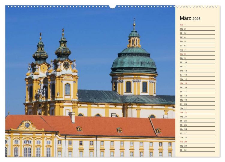 Produktbild: Die Wachau - Bezaubernde Orte an der Donau (Wandkalender 2026 DIN A2 quer), CALVENDO Monatskalender