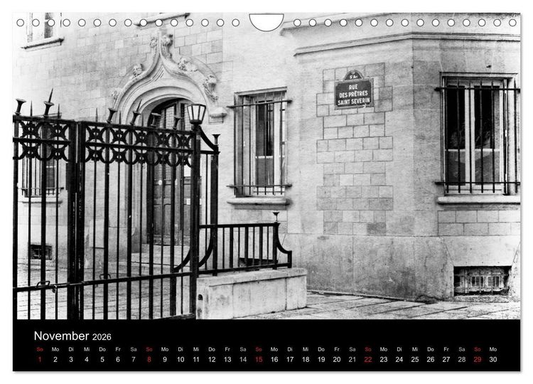 Produktbild: Streifzug durch Paris (Wandkalender 2026 DIN A4 quer), CALVENDO Monatskalender