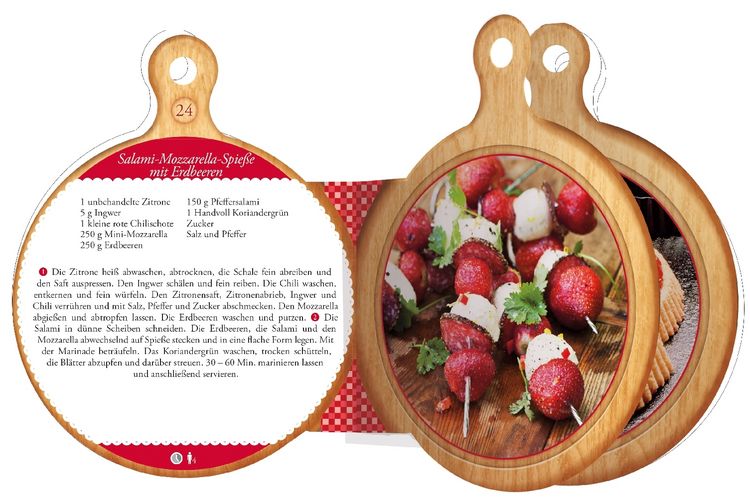 Produktbild: Rezeptbrettchen "Leckeres aus Erdbeeren" Kochbuch