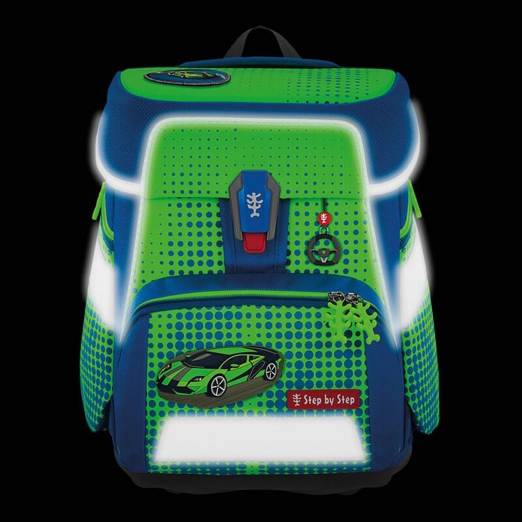 Produktbild: STEP BY STEP&reg; Schulrucksack-Set Space Neon 5teilig Special Edition, Race Car Chuck