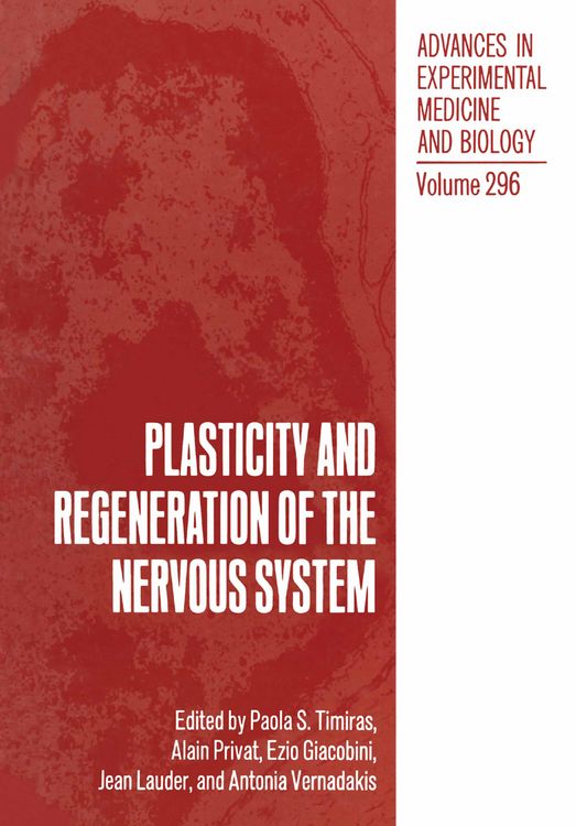 Produktbild: Plasticity and Regeneration of the Nervous System