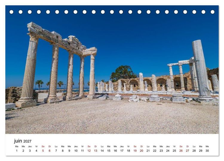 Produktbild: LA RIVIERA TURQUE Antiquit&eacute;. C&ocirc;te. Lumi&egrave;re. (Calendrier de bureau 2027 DIN A5 vertical), CALVENDO calendrier mensuel