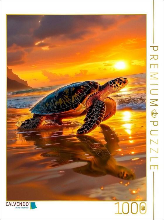 Produktbild: CALVENDO Puzzle Mit Sonne auf dem R&uuml;cken ins Abenteuer | 1000 Teile Lege-Gr&ouml;&szlig;e 64x48cm Foto-Puzzle f&uuml;r gl&uuml;ckliche Stunden