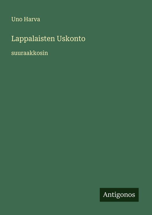 Produktbild: Lappalaisten Uskonto