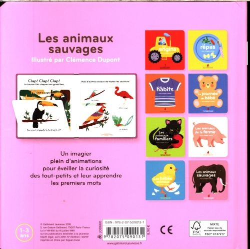 Produktbild: Les animaux sauvages : mon imagier anim&eacute;