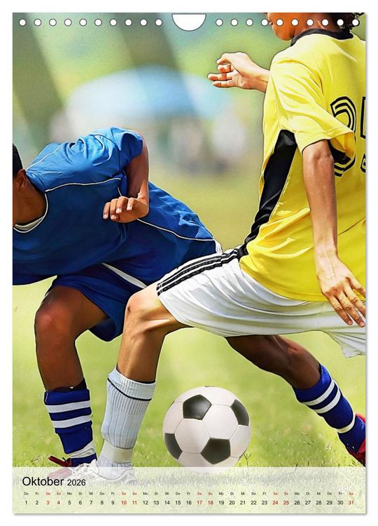 Produktbild: Fu&szlig;ballfieber extrem (Wandkalender 2026 DIN A4 hoch), CALVENDO Monatskalender