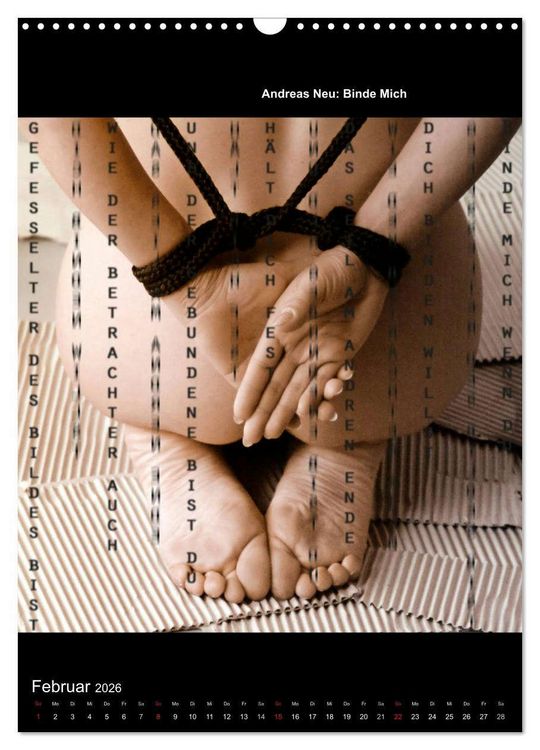 Produktbild: Lyrics In Squares (Wandkalender 2026 DIN A3 hoch), CALVENDO Monatskalender