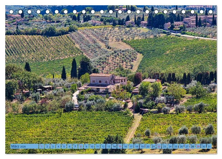 Produktbild: Impressionen aus San Gimignano (Tischkalender 2026 DIN A5 quer), CALVENDO Monatskalender