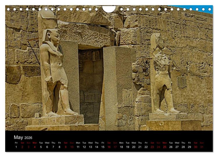 Produktbild: On the trail of the ancient Egypt (Wall Calendar 2026 DIN A4 landscape), CALVENDO 12 Month Wall Calendar