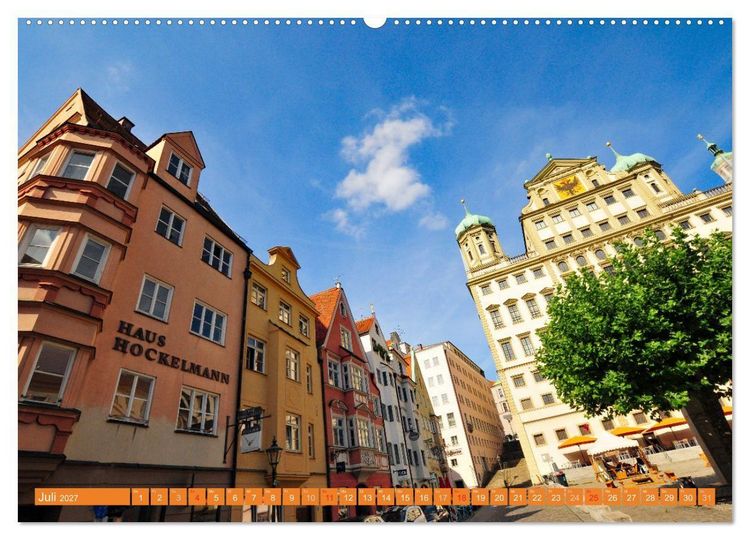 Produktbild: Augsburg &ndash; ein bisschen anders (Wandkalender 2027 DIN A2 quer), CALVENDO Monatskalender