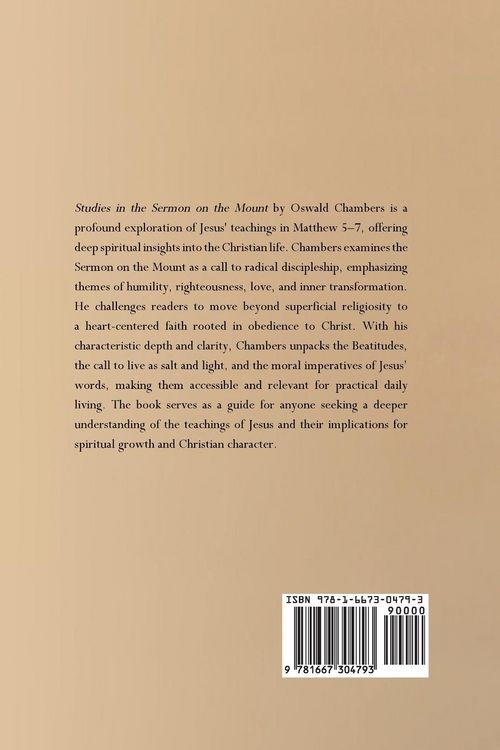 Produktbild: Studies in the Sermon on the Mount