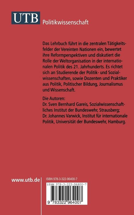 Produktbild: Die Vereinten Nationen