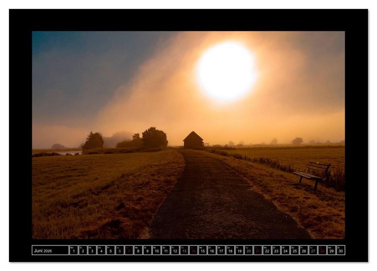 Produktbild: Lichtlandschaft Worpswede (hochwertiger Premium Wandkalender 2026 DIN A2 quer), Kunstdruck in Hochglanz