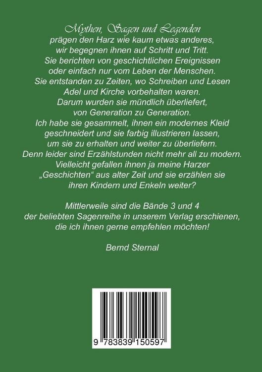 Produktbild: Sagen, Mythen und Legenden aus dem Harz
