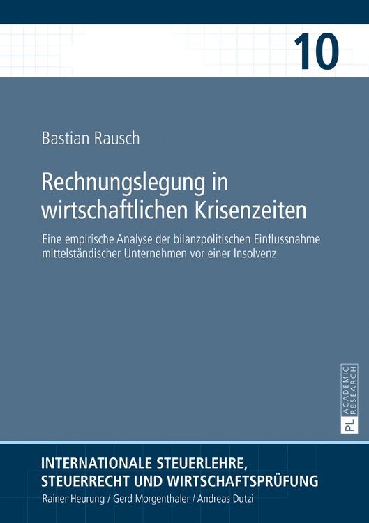 Produktbild: Rechnungslegung in wirtschaftlichen Krisenzeiten