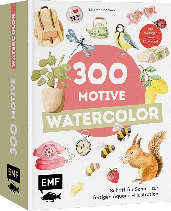 Produktbild: 300 Motive &ndash; Watercolor