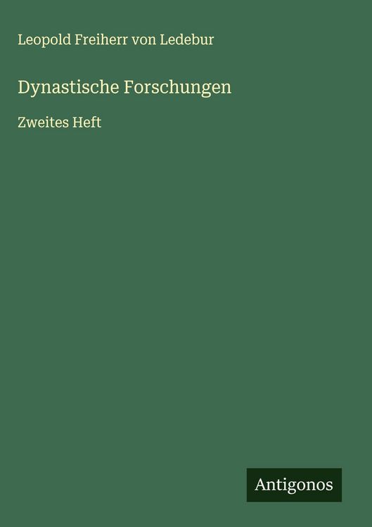 Produktbild: Dynastische Forschungen