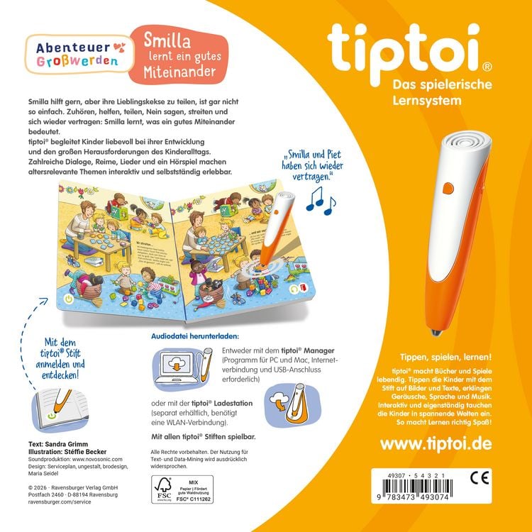 Produktbild: Tiptoi&reg; Abenteuer Gro&szlig;werden - Smilla lernt ein gutes Miteinander
