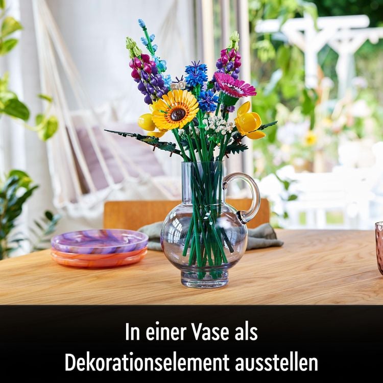 Produktbild: LEGO Botanicals Wildblumenstrauß - Kunstblumen Set für Erwachsene 10313