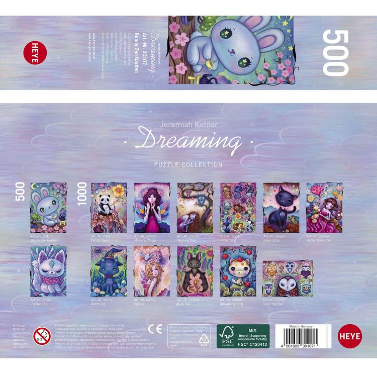 Produktbild: BUNNY ZEN GARDEN, HEYE Puzzle von Rie Tokimatsu