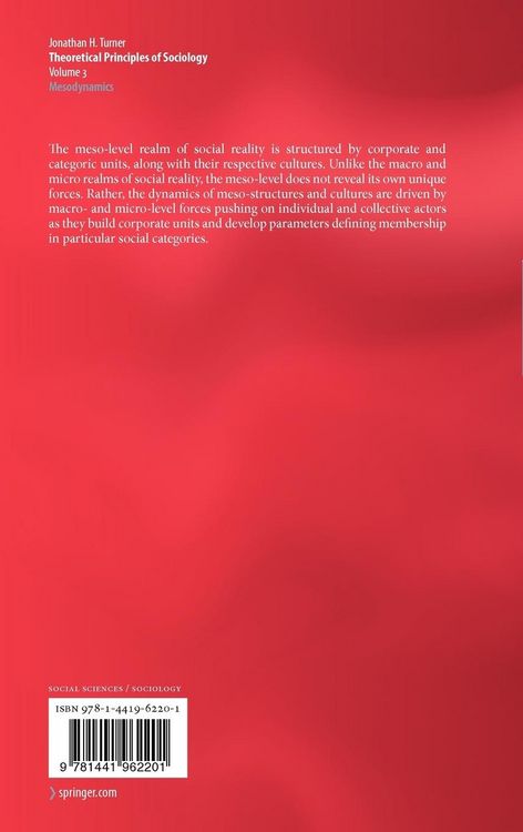 Produktbild: Theoretical Principles of Sociology, Volume 3