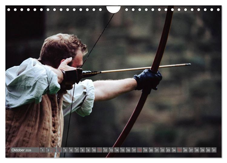 Produktbild: Bogenschie&szlig;en. Sport - Spa&szlig; - Spannung (Wandkalender 2026 DIN A4 quer), CALVENDO Monatskalender