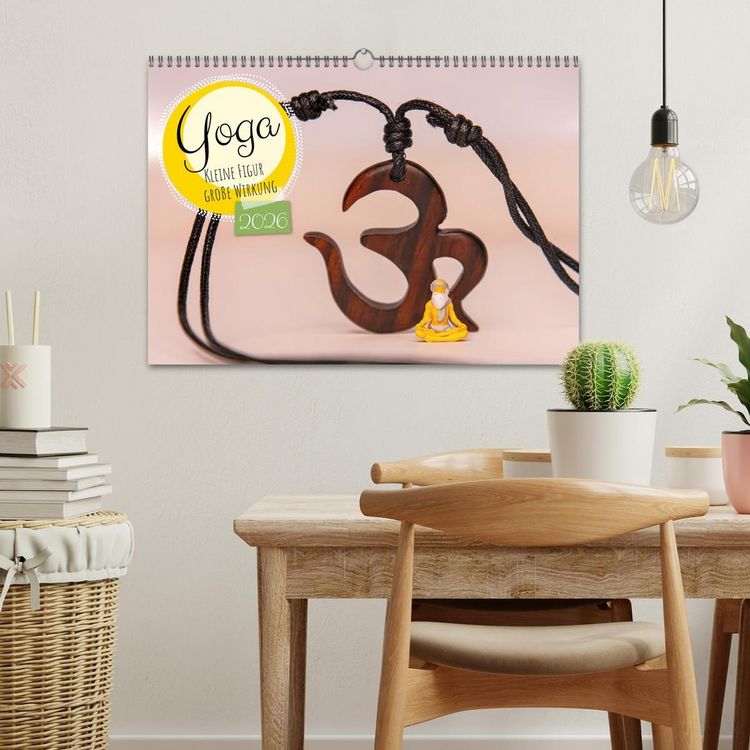 Produktbild: Yoga - Kleine Figur, gro&szlig;e Wirkung (Wandkalender 2026 DIN A3 quer), CALVENDO Monatskalender