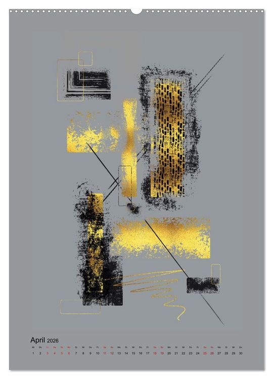 Produktbild: GRAFISCHE KUNST (hochwertiger Premium Wandkalender 2026 DIN A2 hoch), Kunstdruck in Hochglanz