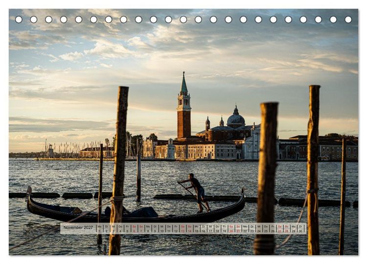 Produktbild: Venedig. Ein Jahr in der Lagunenstadt (Tischkalender 2027 DIN A5 quer), CALVENDO Monatskalender