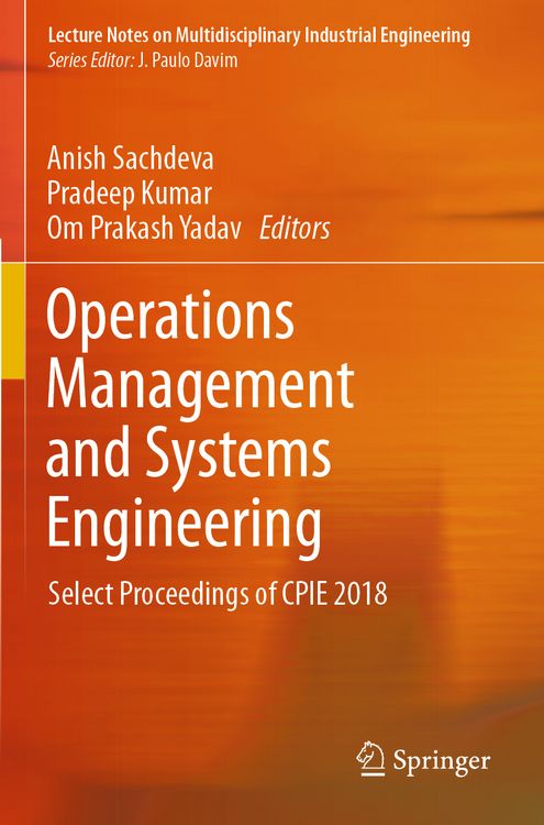 Produktbild: Operations Management and Systems Engineering