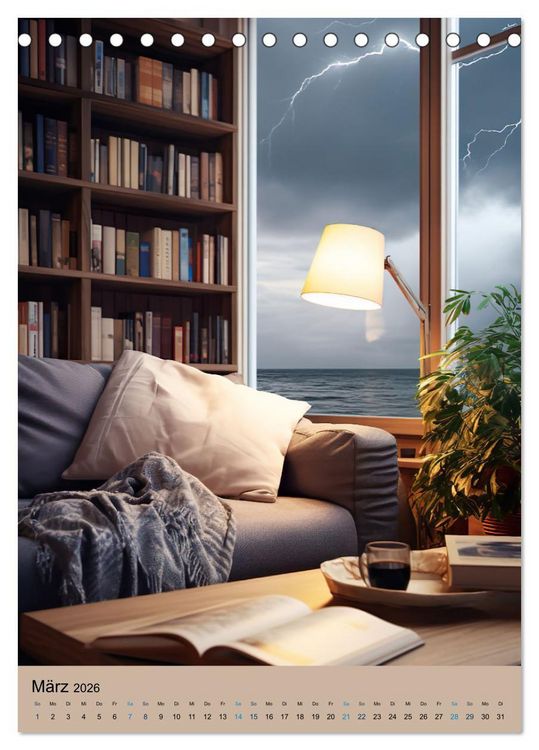 Produktbild: Lesegl&uuml;ck (Tischkalender 2026 DIN A5 hoch), CALVENDO Monatskalender