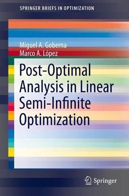 Produktbild: Post-Optimal Analysis in Linear Semi-Infinite Optimization