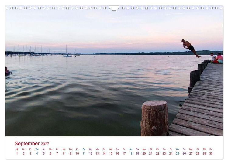 Produktbild: Hier f&uuml;hle ich mich zuhause - Landsberg am Lech und Ammersee (Wandkalender 2027 DIN A3 quer), CALVENDO Monatskalender