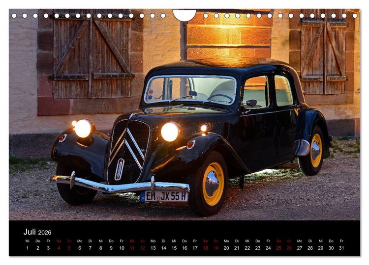Produktbild: Citro&euml;n 11CV Traction Avant (Wandkalender 2026 DIN A4 quer), CALVENDO Monatskalender