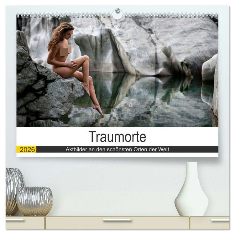 Produktbild: Traumorte (hochwertiger Premium Wandkalender 2026 DIN A2 quer), Kunstdruck in Hochglanz