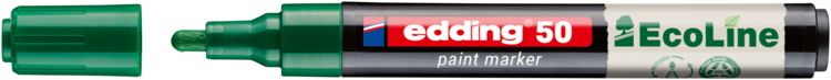 Produktbild: Edding 50 EcoLine 4-50-004 Lackmarker Gr&uuml;n 2 mm, 3mm