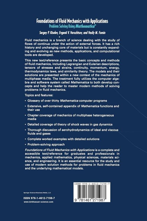 Produktbild: Foundations of Fluid Mechanics with Applications
