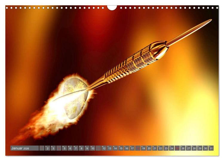 Produktbild: Darts. Konzentration - Sport - Spannung (Wandkalender 2026 DIN A3 quer), CALVENDO Monatskalender
