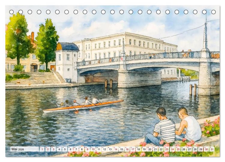 Produktbild: Bilder der Havelregion - Impressionen zwischen Brandenburg und Havelberg (Tischkalender 2026 DIN A5 quer), CALVENDO Monatskalender