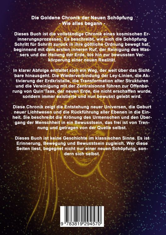Produktbild: Die goldene Chronik der neuen Sch&ouml;pfung