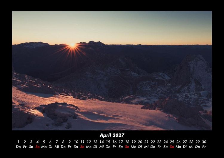 Produktbild: Berge 2027 Fotokalender DIN A3