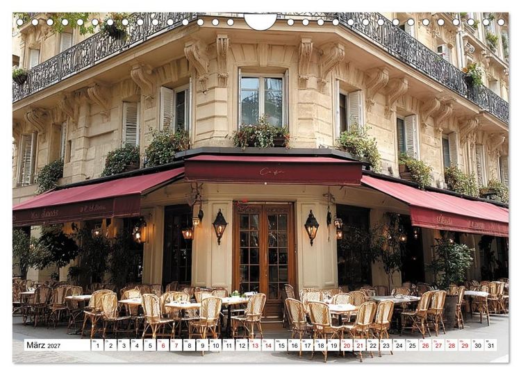 Produktbild: Bonjour, Kaffee! Bonjour, Paris! (Wandkalender 2027 DIN A4 quer), CALVENDO Monatskalender