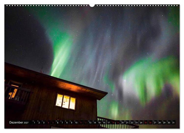 Produktbild: Aurora in Alaska (Wandkalender 2027 DIN A2 quer), CALVENDO Monatskalender