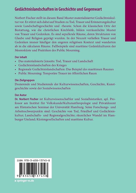 Produktbild: Ged&auml;chtnislandschaften in Geschichte und Gegenwart
