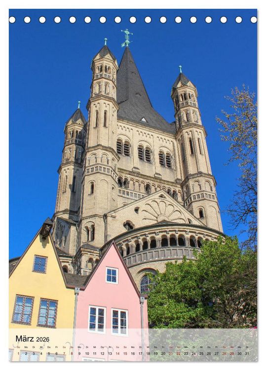 Produktbild: Altes K&ouml;ln (Tischkalender 2026 DIN A5 hoch), CALVENDO Monatskalender