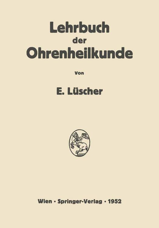 Produktbild: Lehrbuch der Ohrenheilkunde